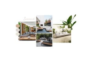 Zwevende loungeset