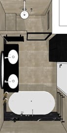 badkamer plattegrond