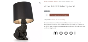  Moooi Rabbit tafellamp zwart 