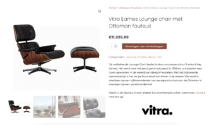 Vitra Eames Lounge chair met ottoman
