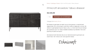 Ethnicraft Ancestors Tabwa dressoir