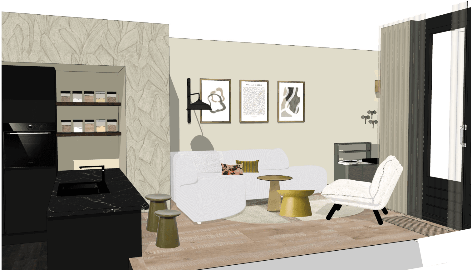 Woonkamer Amsterdam | Mooij Designs
