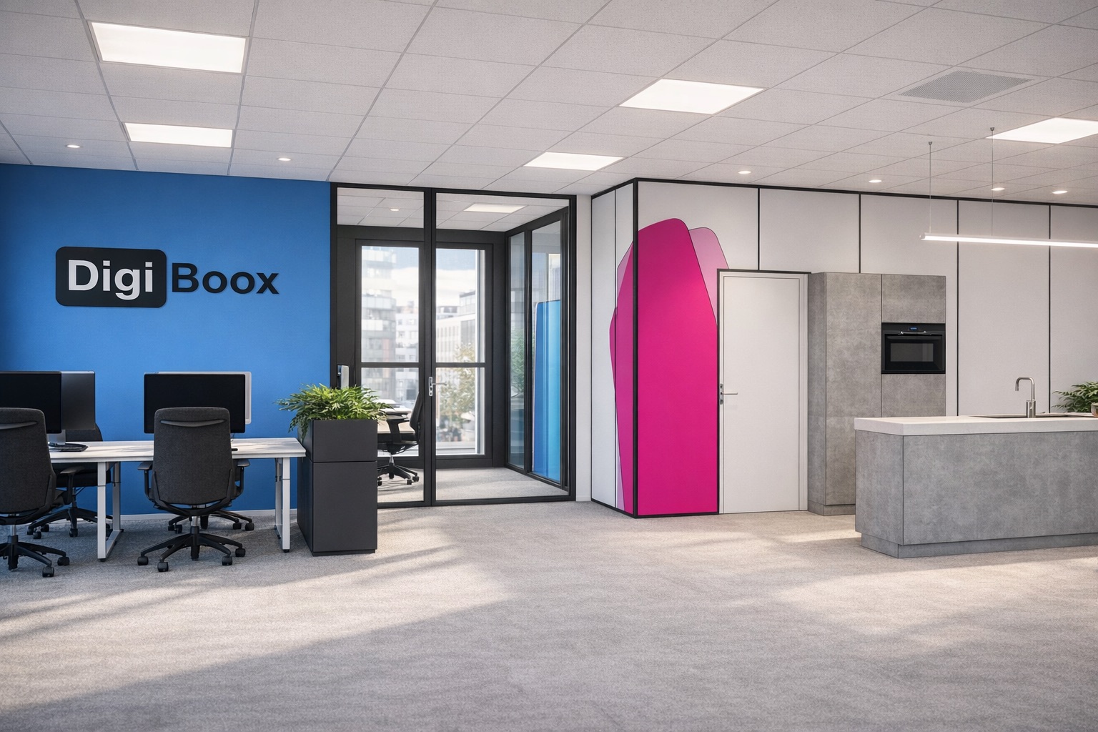 Kantoorontwerp Digiboox Amsterdam